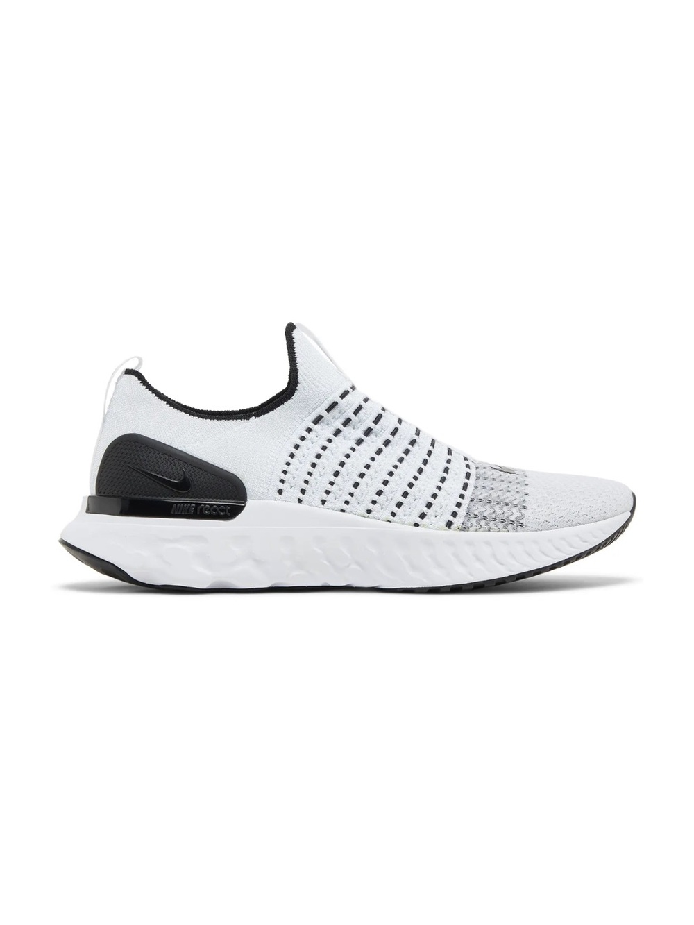 Nike React Phantom Run Flyknit 2 White Black Oreo Running Shoes Men’s 10.5